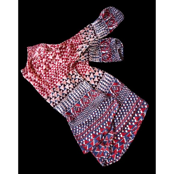 Lucky Brand Top 3X  Geometric Aztec  V Neck  Back Keyhole Boho Hippie RE… - Picture 8 of 12